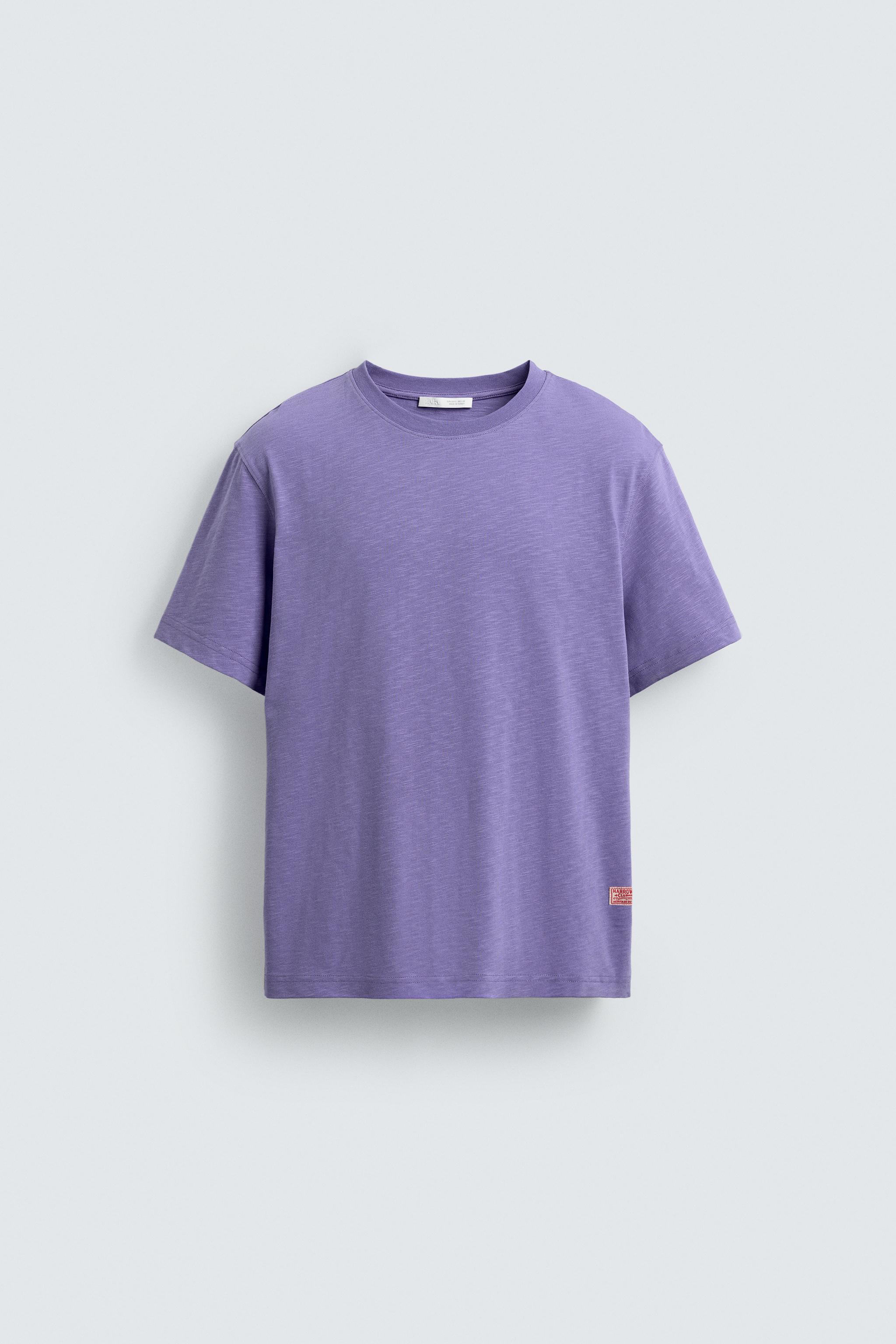 REGULAR FIT SLUB TEXTURE T-SHIRT